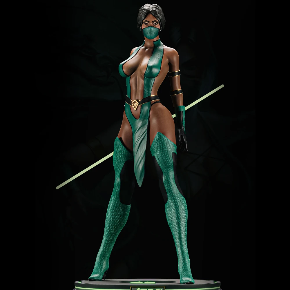

1/24 Scale Belle Sexy Stick Fighting Lady NSFW Resin Figure Model Kit Unassembled Unpainted DIY Collectible Miniature Hobby Toy