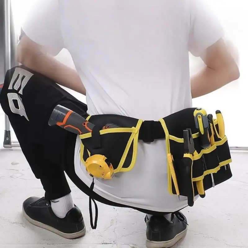 工業用スイベルツールキャリア防水コーティング調整可能なウエストバンド-10-セクション収納建設-m4yd