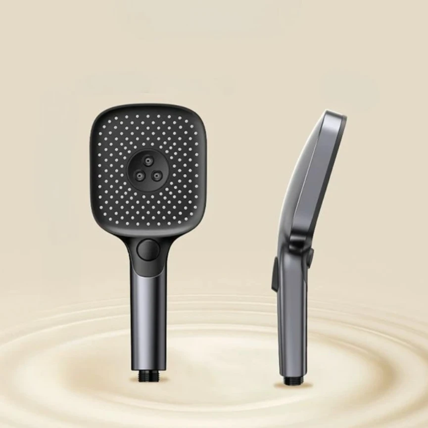 

Pressurized Square Handheld Shower Head - Pressure Gun, Home Bathroom Shower