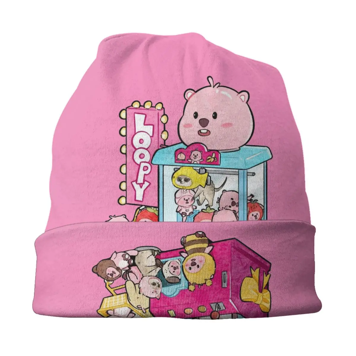 مخصص Zanmang Loopy الكرتون Skullies Beanies قبعات للجنسين شتاء دافئ متماسكة قبعة الرجال النساء الكبار بونيه القبعات في الهواء الطلق قبعة تزلج