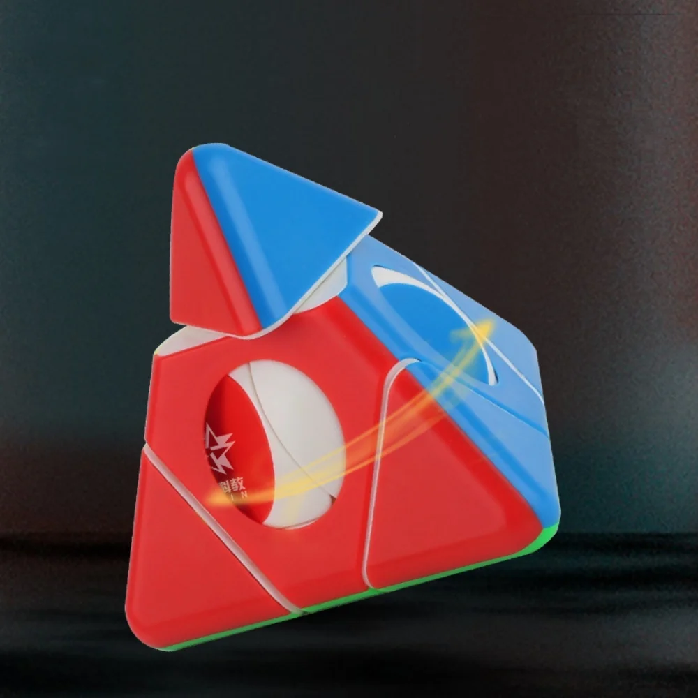 YuXin 2x2 Strange Shape Pyramid Magic Cube Professional Speed Educational Toy For Birthday Gifts