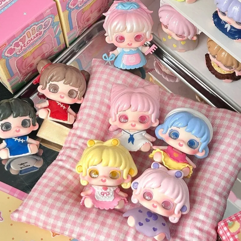 Miana อเนกประสงค์จัดแต่งทรงผม House Series น่ารักเม็ด MINI กล่องตาบอดอินเทรนด์ของเล่นตุ๊กตาสาวคอลเลกชันของขวัญเดสก์ท็อปของเล่นของขวัญ