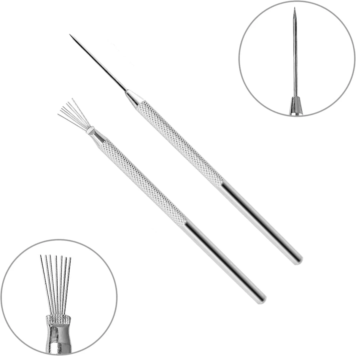 ABUA 14Pcs Polymer Clay Tool Kit Clay Rolling Pin with Thickness Rings, Tissue Blades, Slicer Knife, Dotting Tool for Pottery