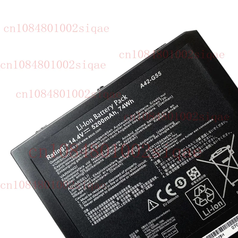 

A42-G55 Battery for Asus G55 G55V G55VM G55VW G55VW-S1129V G55VW-ES71