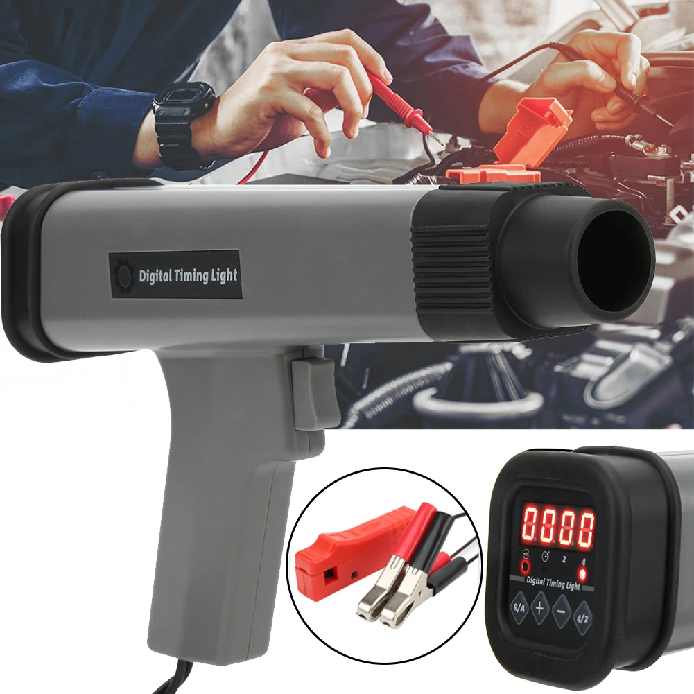 12V Ignition Timing Gun Timing Detector Automotive Maintenance Tool Tester Light Strobe Lamp Inductive Petrol Stroboscopic Gun