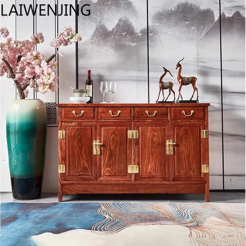 

MJY New Chinese Style Chest of Drawers Rosewood Storage Solid Wood Shoe Organizer Entryway Cabinet