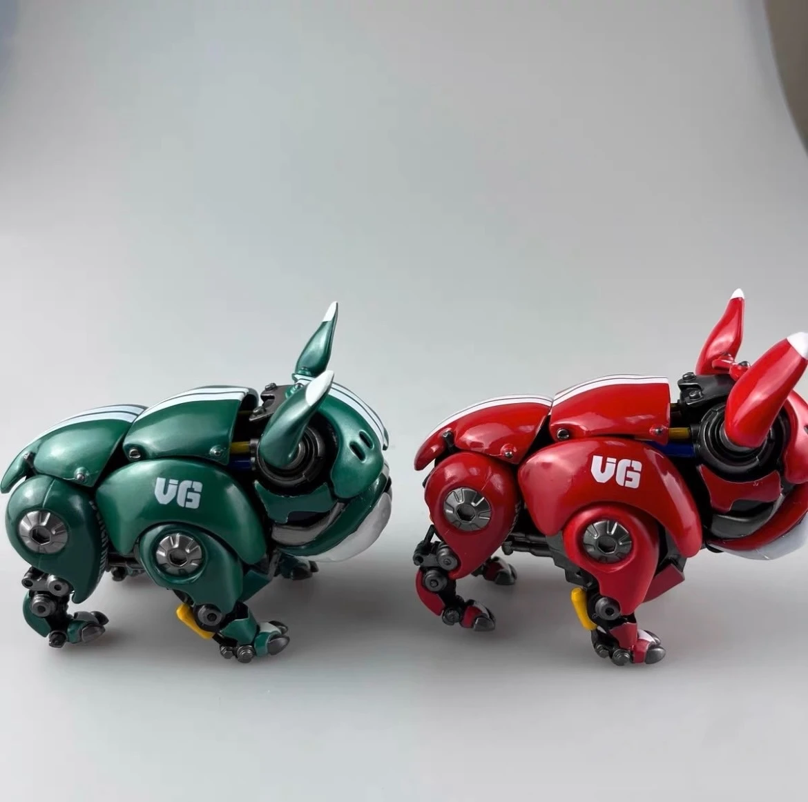 【Grote kortingen】KO HWJ RAMBLER Mechanische Bulldog Rood Groen Kleur Robot Hond KO Versie Decoratie Action Figure