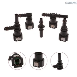 7.89 ID6 Auto Car Fuel Line Bundy Tee Hose Coupler Nylon Motorcycle Hose Coupler Quick Release Connect Connector Car Accessories