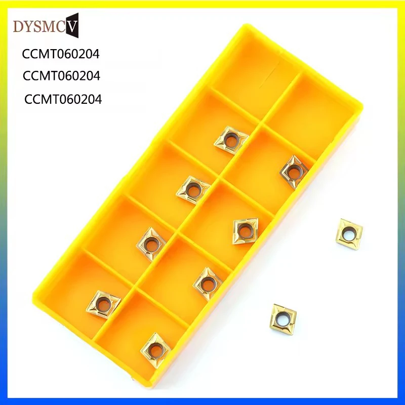 10pcs Carbide insert CCMT060204  CCMT060204 DY6020 inner round milling tool CNC blade lathe tools CCMT 060204 milling tool