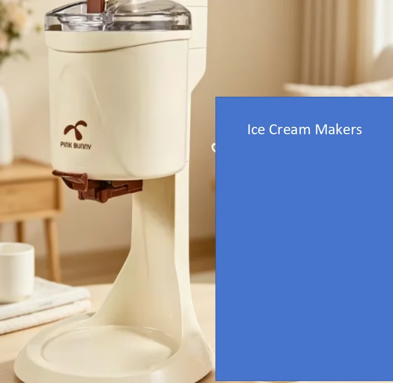 Mini Soft Serve Ice Cream Maker 220V Rabbit Home Fully Automatic Small Blender for Homemade Ice Cream Cone  xmj1