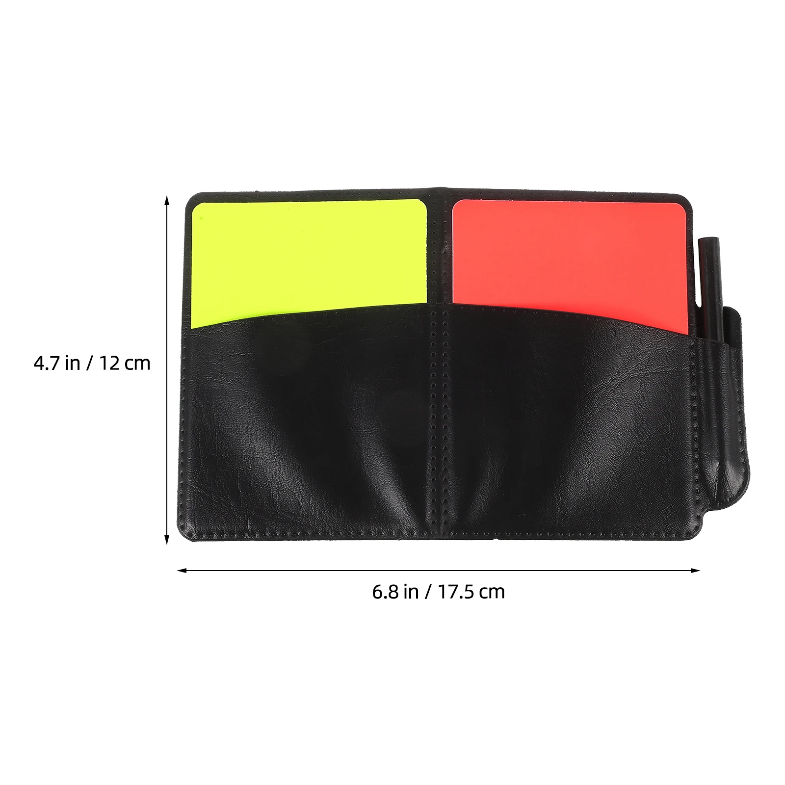 

Red and Yellow Card Edge Picker Referee Notepad Pen Multi-function Cards Supplies Professional Football Kit Sports Accessory