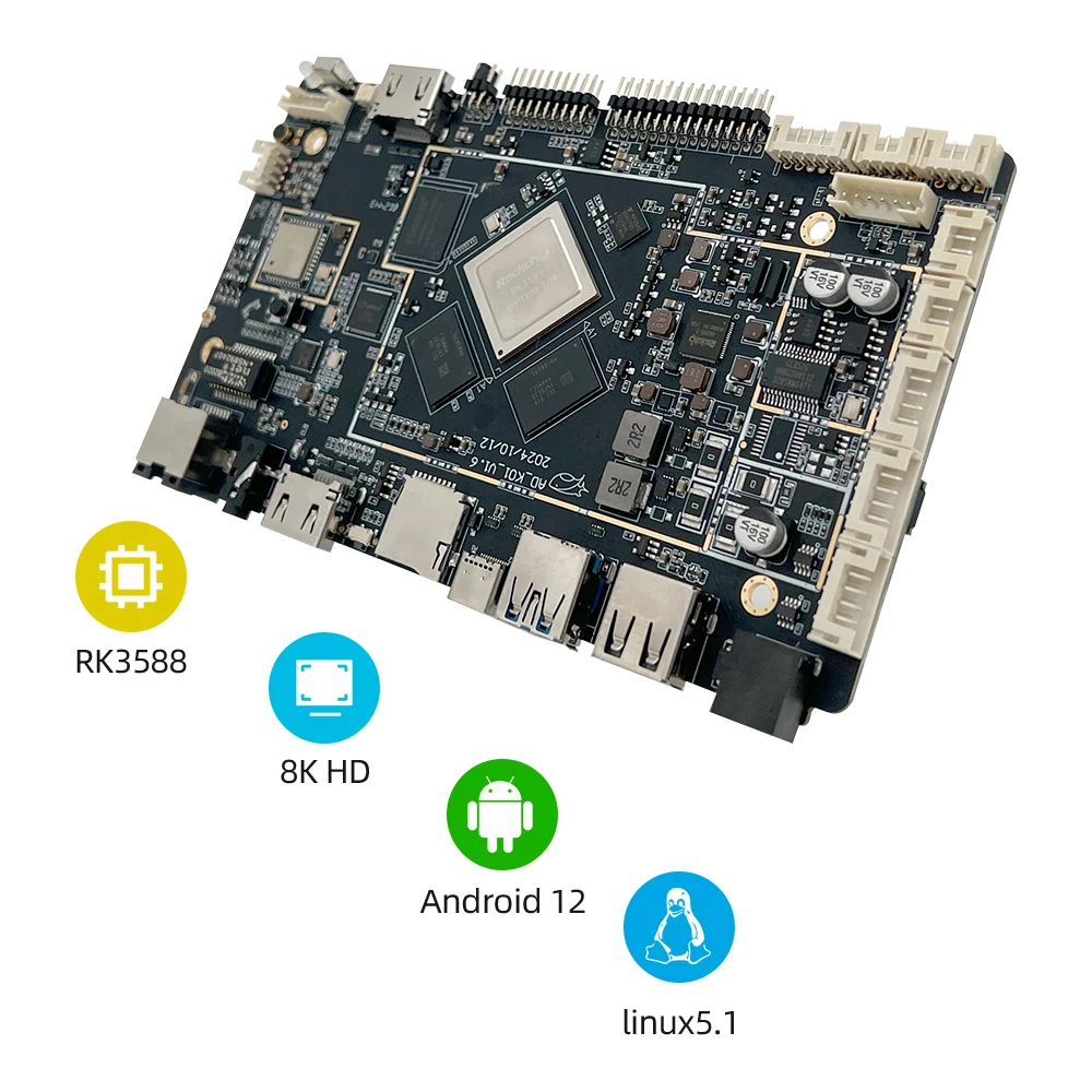 8K Industrial Edge Computing Board Android 12 RK3588 for Hospitals & Healthcare