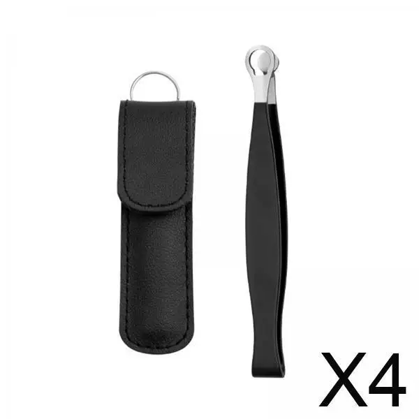 Pinzette per peli del naso Manico ergonomico Trimmer in acciaio inossidabile Pinzette portatili di precisione per la depilazione dell'orecchio del sopracciglio del viso