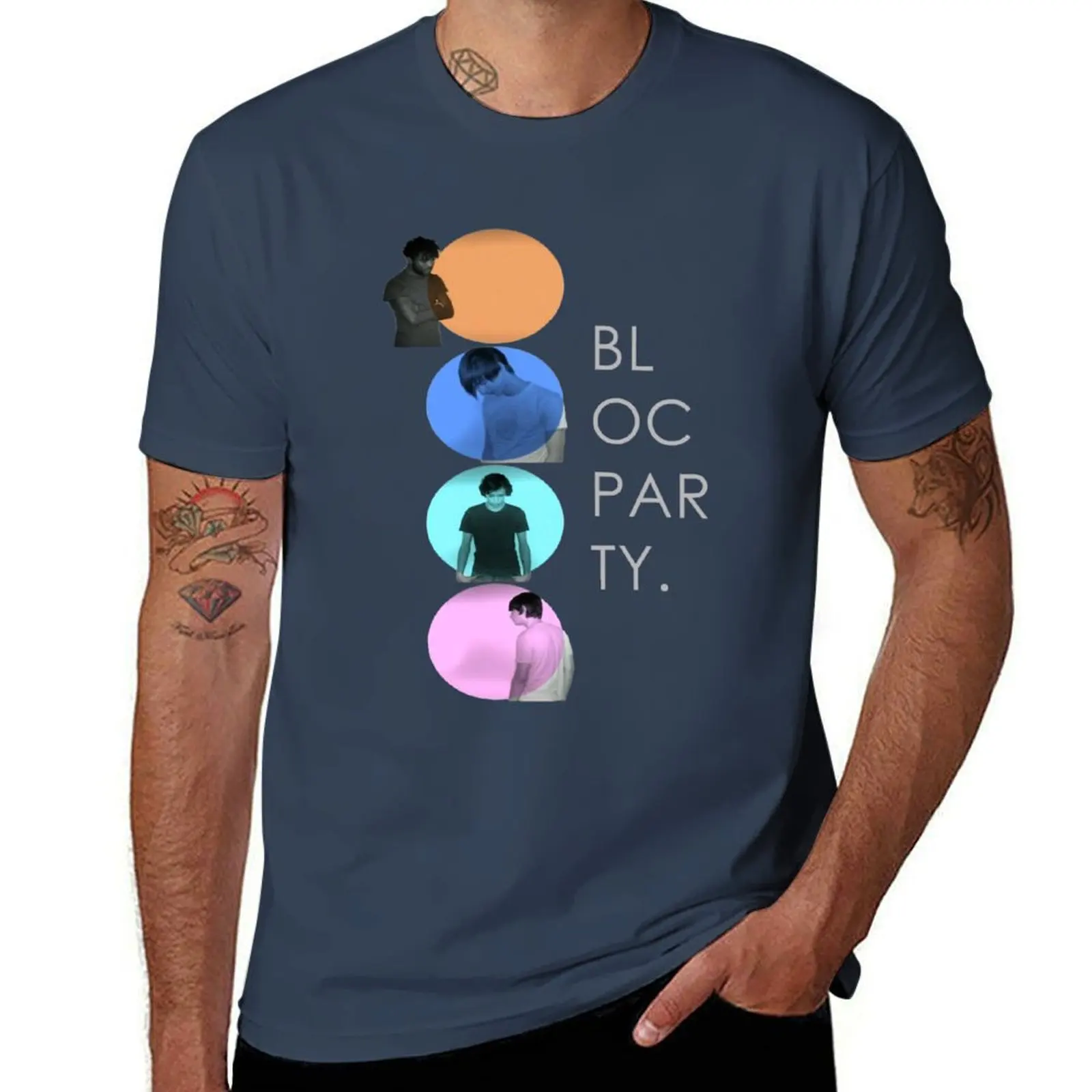 

Bloc Party T-Shirt Lightweight Basic Short Sleeve Shirt