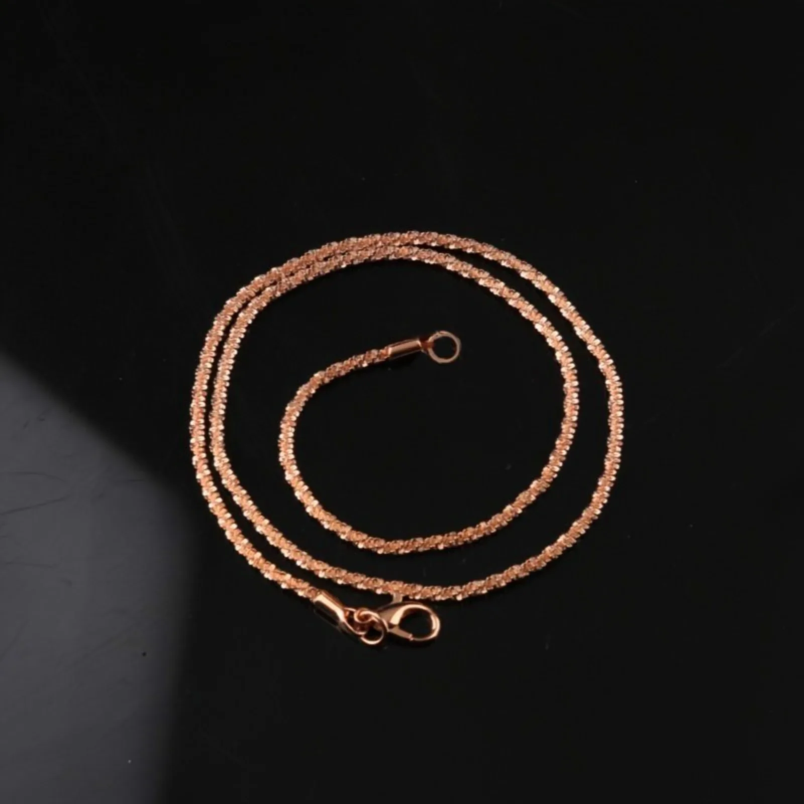 LUXUKISSKIDS 2,2 mm breite, massive Cauliflower-Kette, Schlüsselbein-Halskette für Damen, roségoldfarbene, minimalistische Halsketten aus Edelstahl – Detail 7