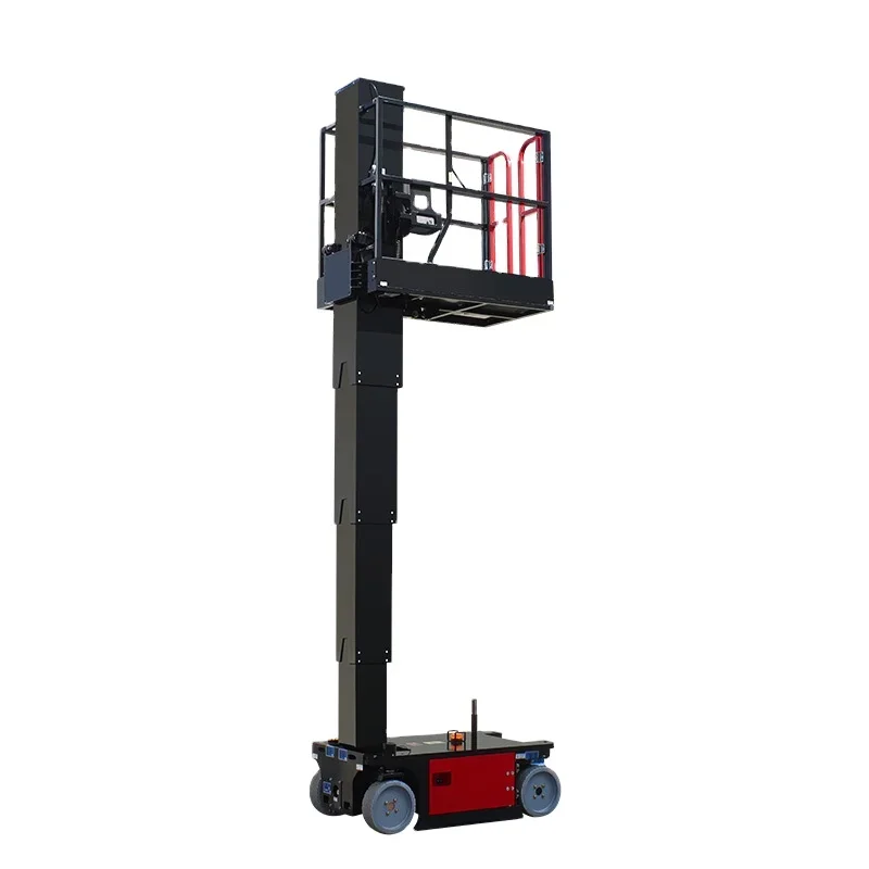 Wholesale Price Working Height 5.6m 6.8m 8m Self-propelled Vertical Mast With Single Mast