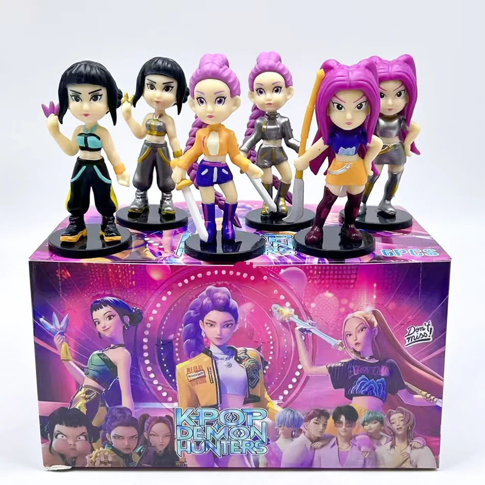 2025 Kpop Demon Hunters Anime Figur Spielzeug Niedliche PVC Bewegliche Gelenke Action Figur Modell Puppen Kinder Geburtstag Dekoration Spielzeug Geschenke