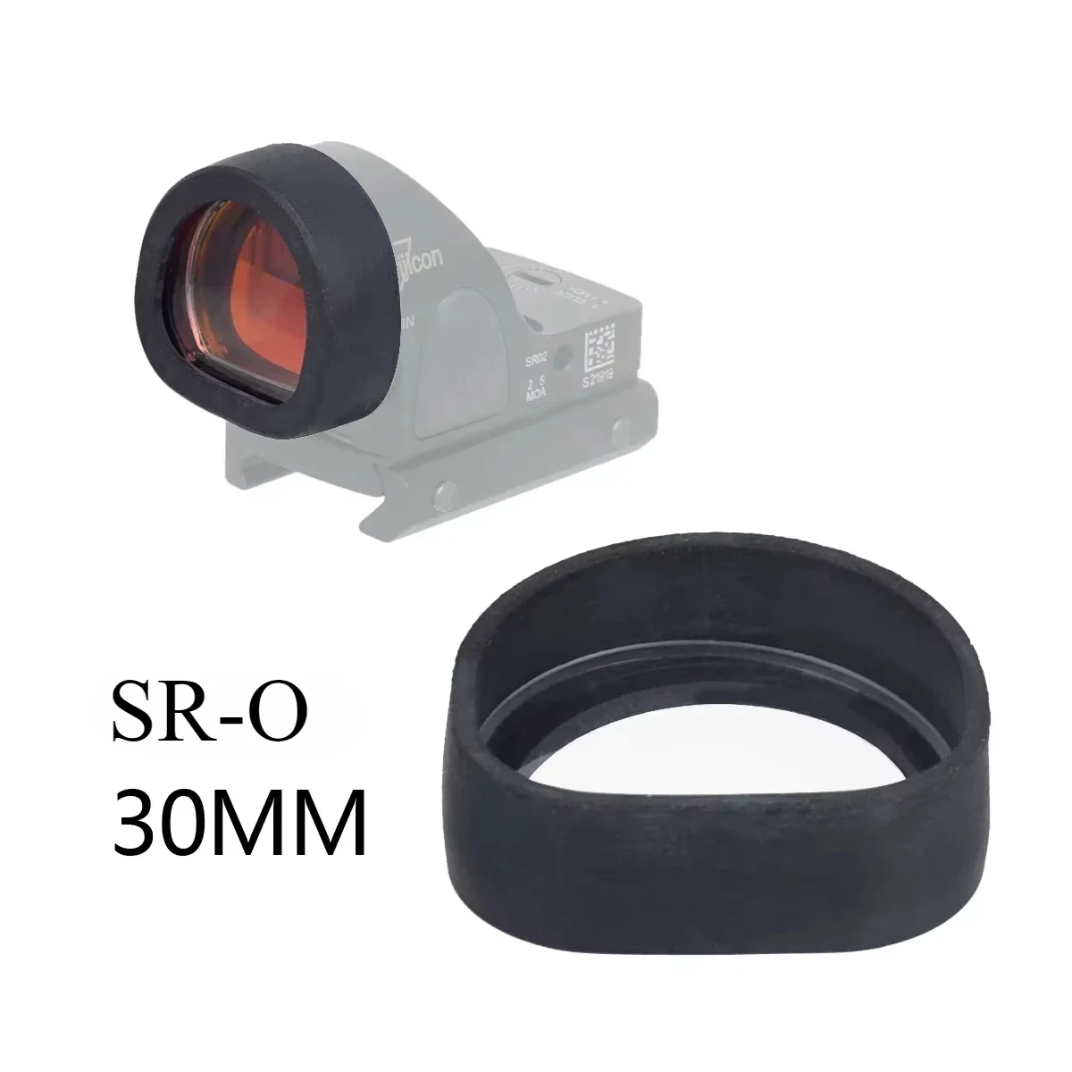 SR-O MR-O Red Dot Sight Rubber Lens Cover Protector Cap Guard For SureFir M300V M600V X300V X400V Weapon Light