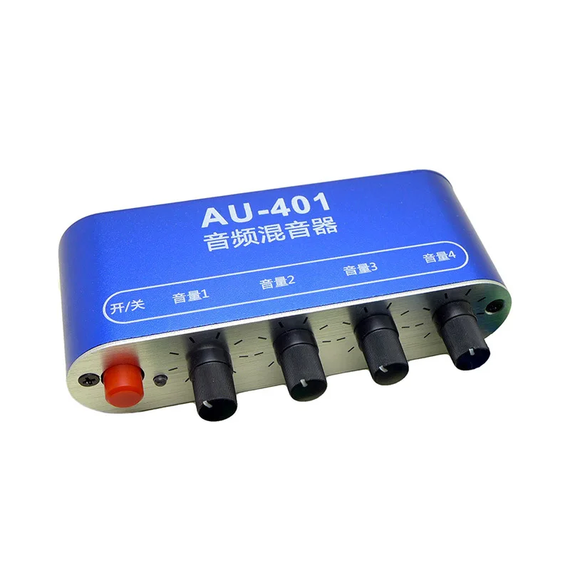 Two-channel Audio Four in One Out Four Inputs One Output Multi-channel Music Mixing Headphones Amplifier Mixer