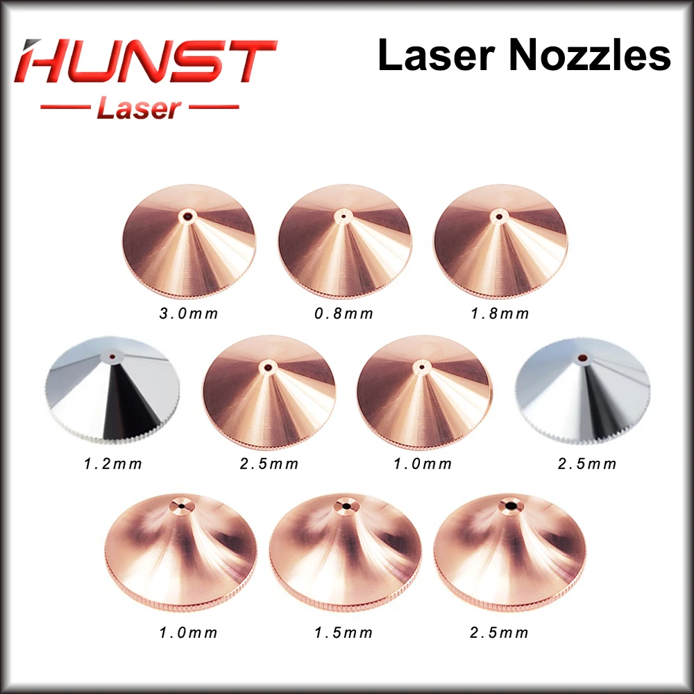 HUNST Laser Nozzle Single Double Layer Dia.28mm Caliber 0.8-5.0 For Raytools Precitec WSX Fiber Laser Cutting Head