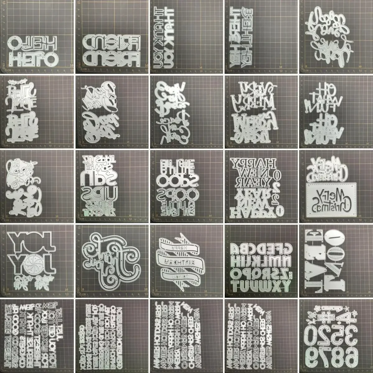 27 kinds letters words digital Metal Cutting Dies Stencils For DIY Scrapbooking Decorative Embossing Handcraft Die CutsTemplate