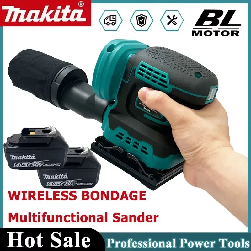 

Makita Electric Flatbed Sander Rechargeable Cordless Sandpaper Machine Sanding Polishing Waxing Machine Electric Sandpaper