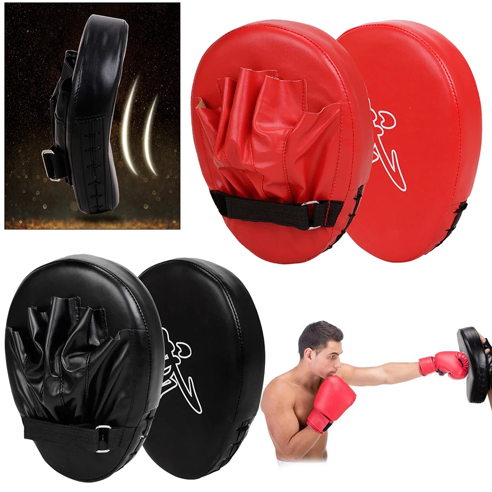 Boxing Hand Target PU Leather 5-Finger Hand Target Wear Boxing Focus Pads Kickboxing Pads for Martial Arts Training