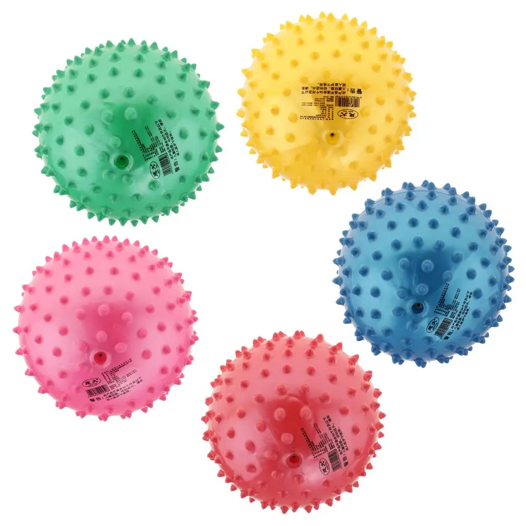 6 Inch PVC Knobby Bouncing Balls Massage Kids Babies Preschool Toy