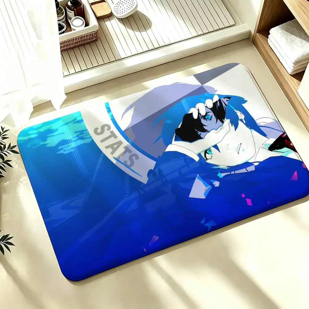 Makoto - Persona 3 Aigis P3 Shower Room Absorbent Small Floor Mat Soft Comfortable Decorative Foot Mat