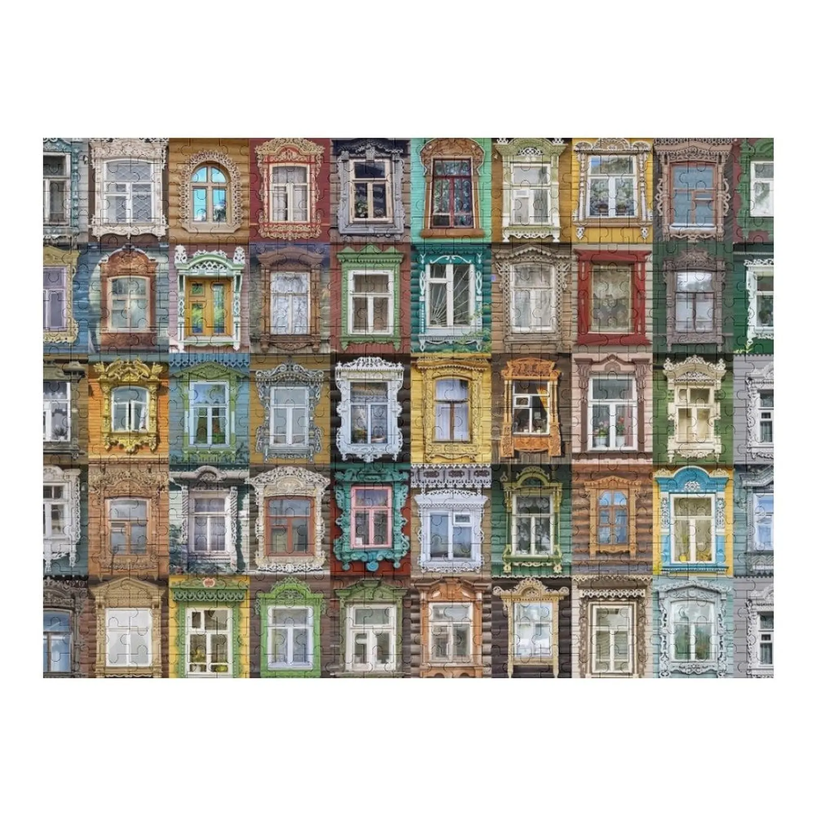 

Russian Windows Jigsaw Puzzle Customized Toys For Kids Name Wooden Toy Personalised Toys Customized Kids Gift Puzzle