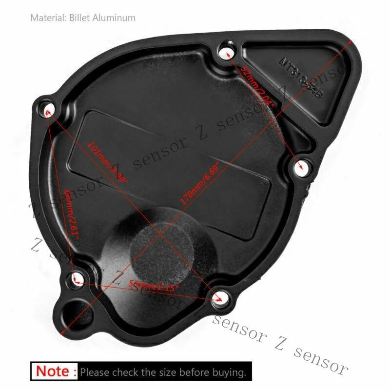 RRR+ Engine crankcase guard for Suzuki Bandit GSX1200 GSX400 GSX750 GSX1100 H7 H7