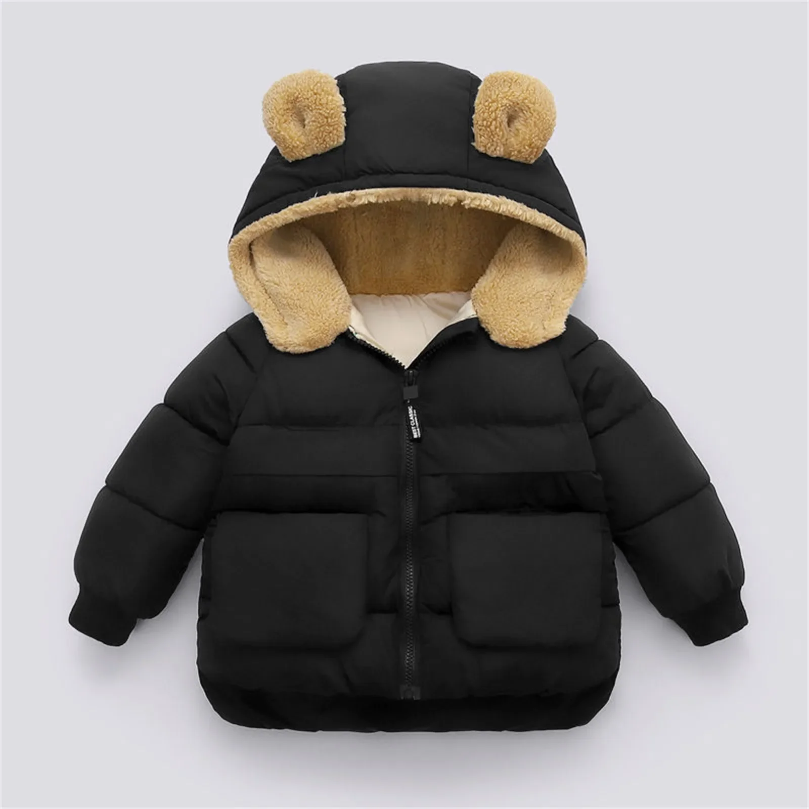 1-5 Years Down Children Parka Infant Kids Jackets Coat Outwear Cute Bear Ear Hooded Winter Clothes Baby Boys Girls Cotton Jacket