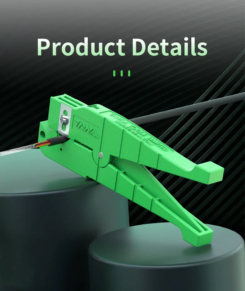 

TAWAA 45-164 Coax Cable Stripper Applicable For 6.4-14.3mm Diameter Optical Fiber Stripper