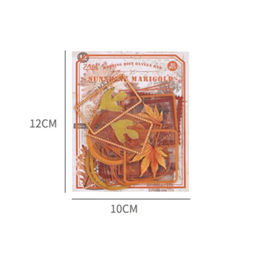 30 Pcs/Bag PET Flower Plant Sticker Bag DIY Creative Hand Tent Decorative Material Colorful Transparent Scrapbooking Sticker