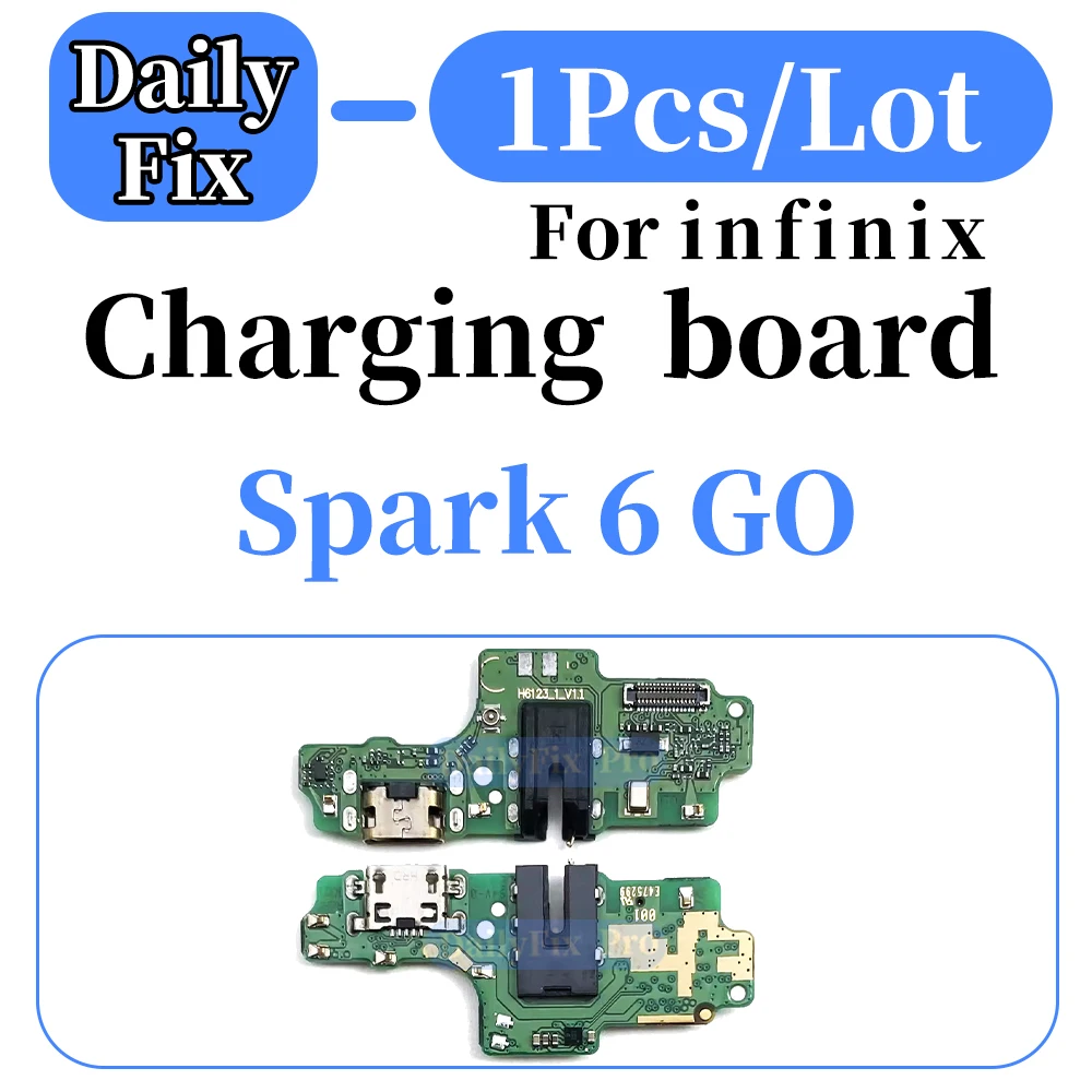 1PCS Replacement USB Charging Port Board for Infinix Spark 6 GO Phone Repair