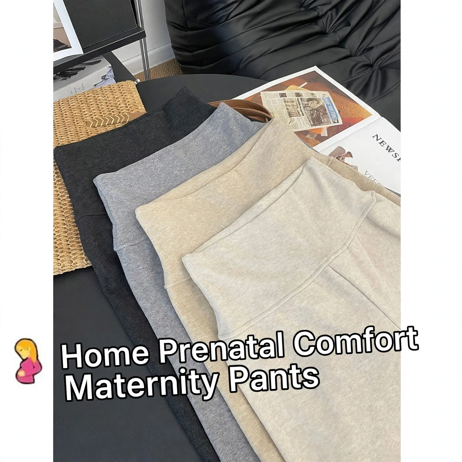 Maternity Maternity Pants High Waist Belly Support Straight Leg Breathable Loose Pregnant Women Summer Spring Autumn Commuter Casual Wear - Aliexpress Deal
