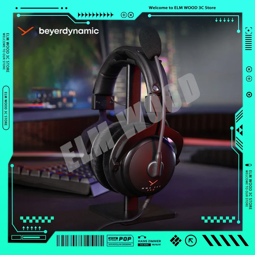 

Проводная игровая гарнитура Beyerdynamic MMX300PRO, наушники с монитором и частотой отклика, 40000 Гц, 45 мм, динамические наушники, аксессуары для ПК