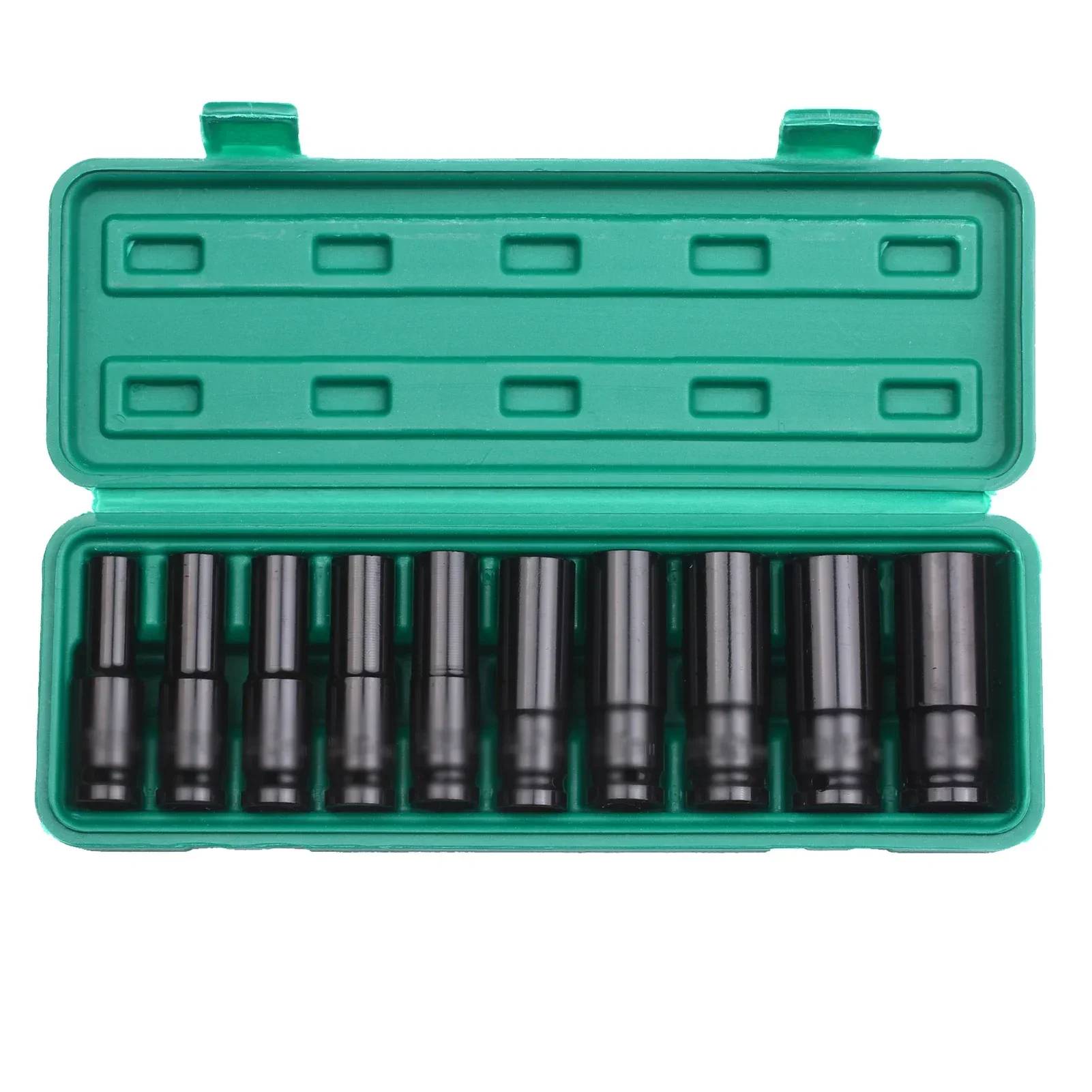 Jeu de 10 douilles à impact profond 1/2" métriques pour clé à chocs pneumatique, pour démontage de pneus