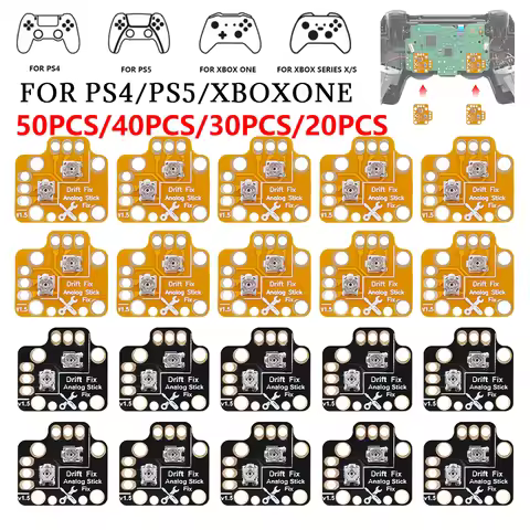 50-10Pcs Controller Analog Thumb Stick Drift Fix Mod Gamepad Joystick Drift Repair Board for PS4 PS5 Xbox One Game Accessories