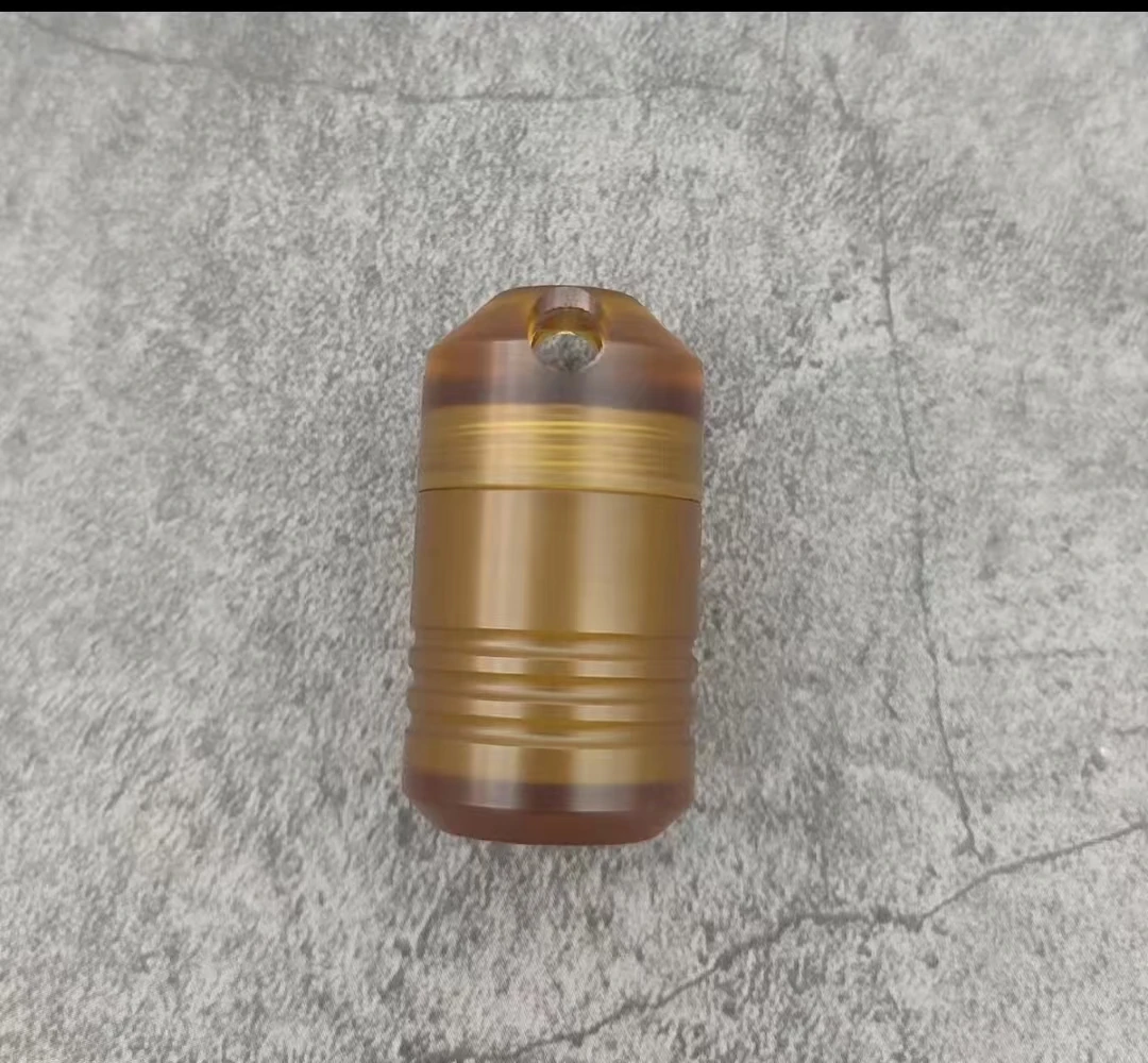 

1 Piece ULTEM Pill Box EDC Pendant Waterproof Warehouse PEI Bead Dry Storage Box