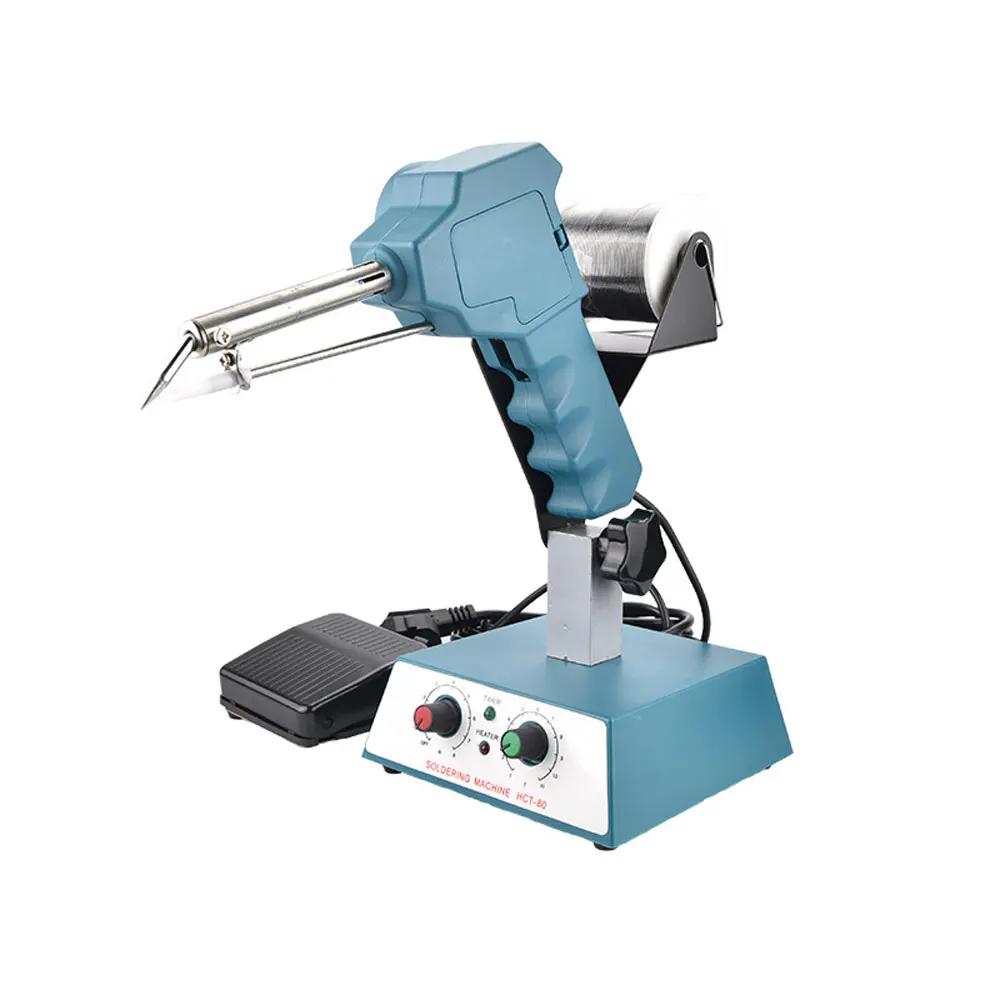HCT-80 Semi-automatic thermostat soldering machine 220V 80W LED wick soldering external heat foot-operated soldering machine
