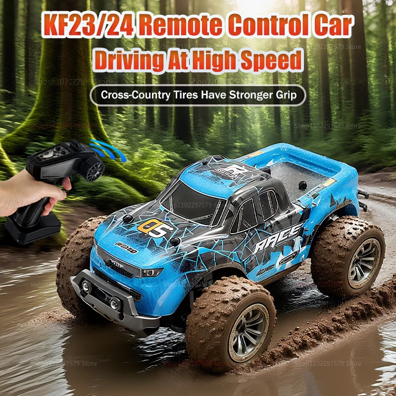 

1:20 Scale RC Car Off-Road Truck with LED Lights 2WD Climbing Vehicle 2.4G Remote Control Outdoor Toy Gift for Kids Boys Girls