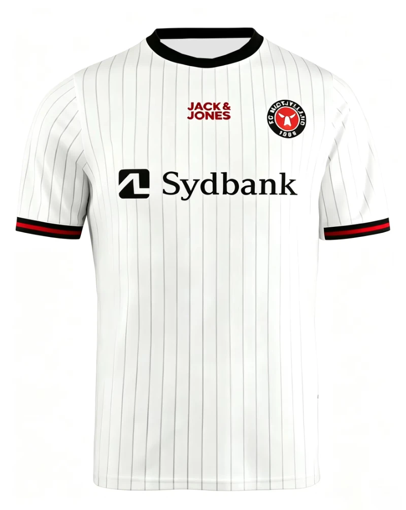2026 Midtjylland 3D Printed Football Jersey Men's Summer Quick Drying Breathe Short Sleeved T-shirt Family Matching Clothing