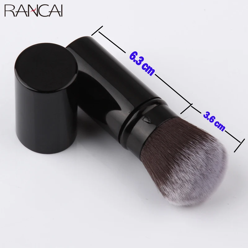 Pinceaux de maquillage professionnels, fard à joues rétractable, poudre de fond de teint, correcteur pour le visage et les yeux, brosse Kabuki, outils cosmétiques, 1 pièces