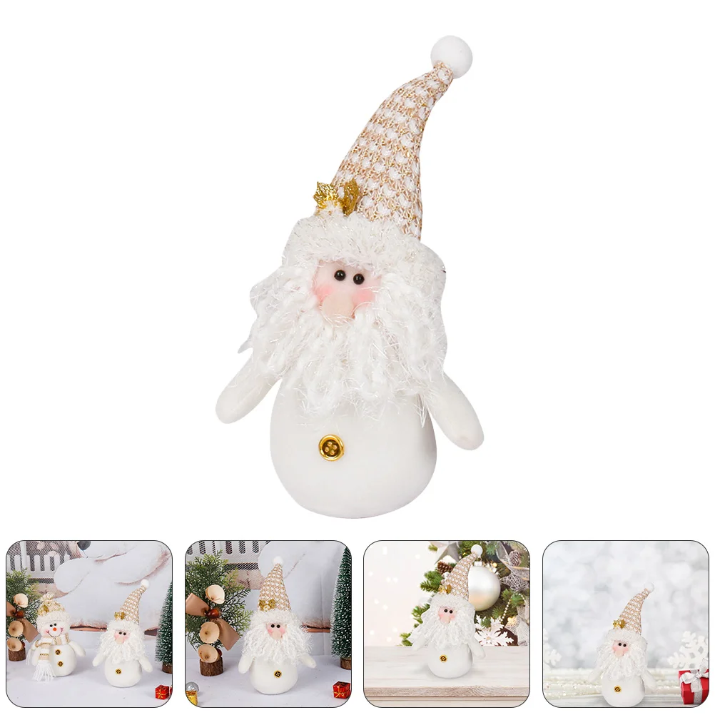 Christmas Ornaments Supply Decor Mini Dolls Adorable Adornment Figurine Indoor