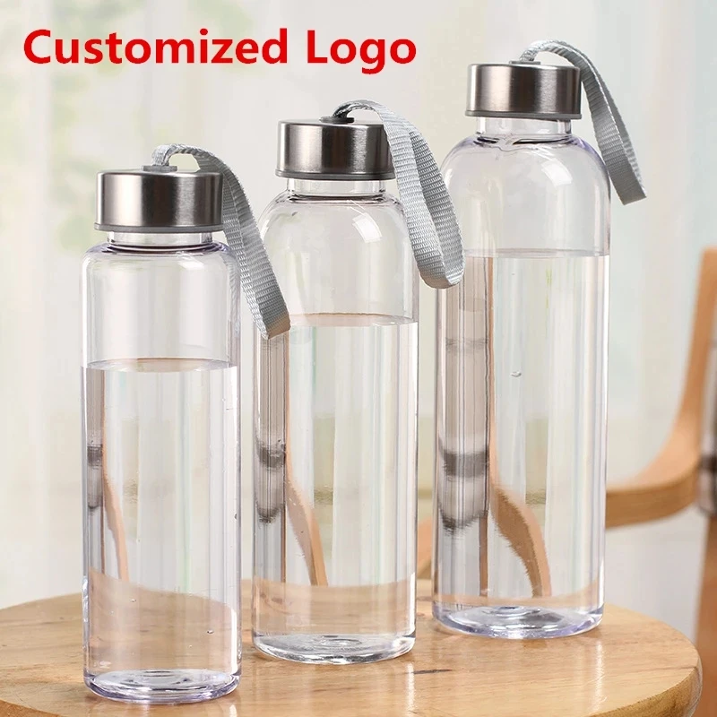 Double Logo Sports Water Bottles Personalized Outdoor Safety Plastic Drinking Cup Business Use Birth Gift Customized Logo