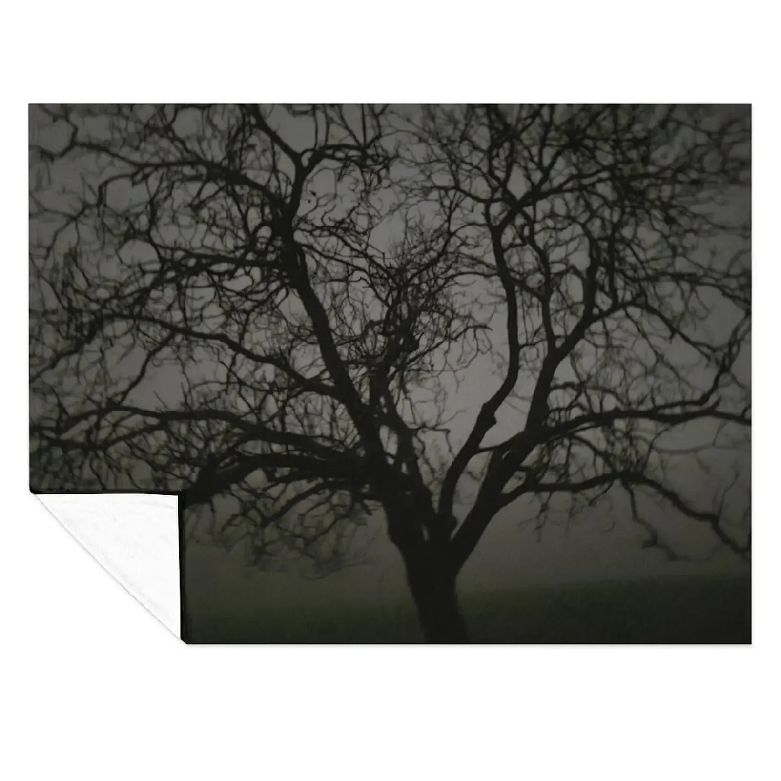 

Creepy Dark Deserted Forest Throw Blanket Luxury Thicken christmas gifts warm for winter Beautifuls Blankets