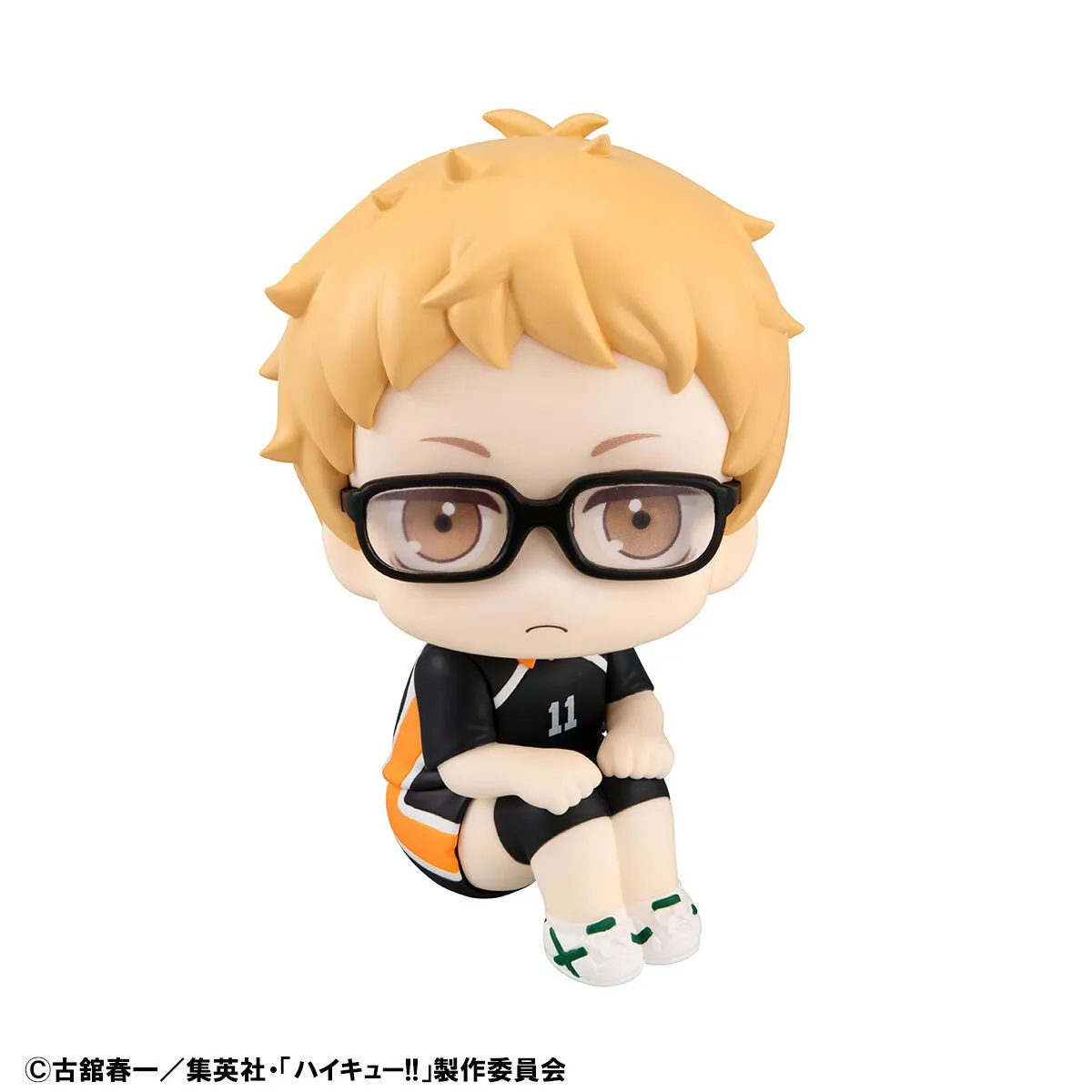 Original MegaHouse MH Look Up Kei Tsukishima Haikyu! Anime Figure Toys Kwaii Q Ver. Action Figurine Doll Gift