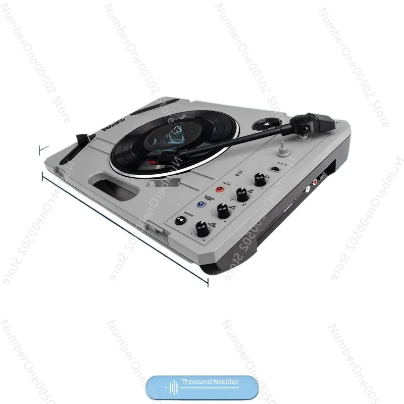 Professional portable disc rubbing small record player scratches 7 inch vinyl, and sends disc rubbing records.