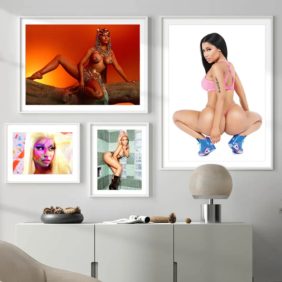 

Nicki Minaj Poster Singer Star Wall Decor Canvas Art Silk Prints For Cafe Dormitory Girl's Room Painting Gift